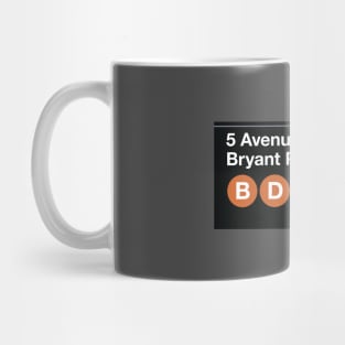 NY Metro 5th. Ave. Sign Mug